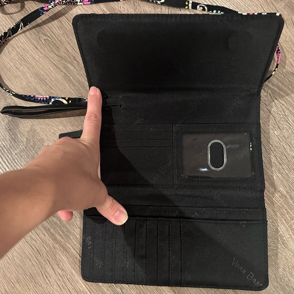 Vera Bradley crossbody trifold wallet purse - Picture 4 of 8